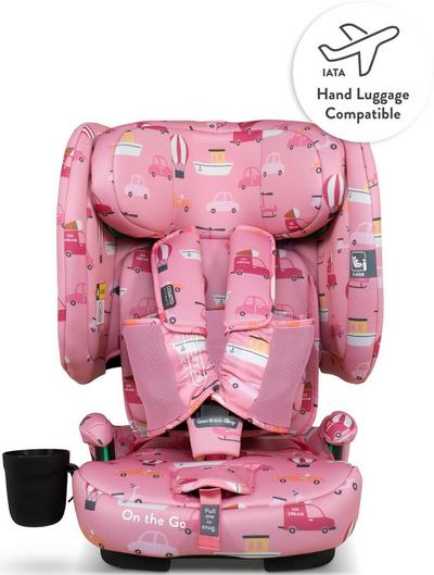 Cosatto On the Go i-size Travel Car Seat - Itchy Feet Rose