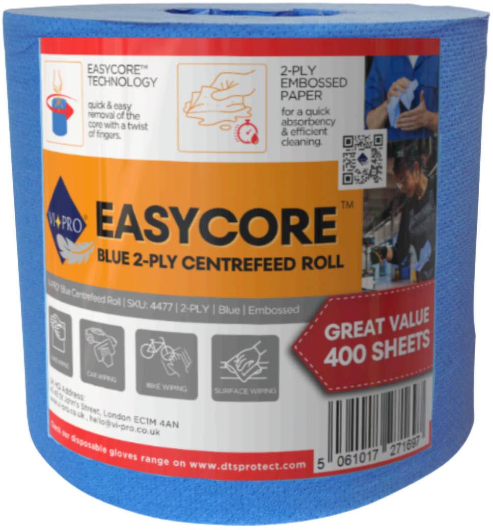 VI-PRO SINGLE PACKED BLUE ROLL - 400 SHEETS