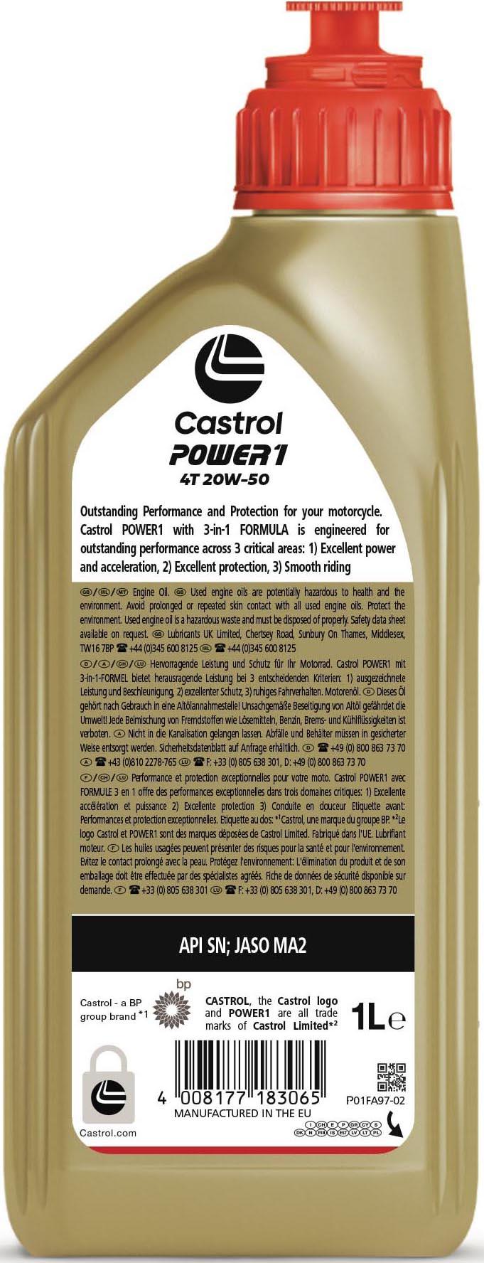 Castrol Power 1 4T 20w-50 1L