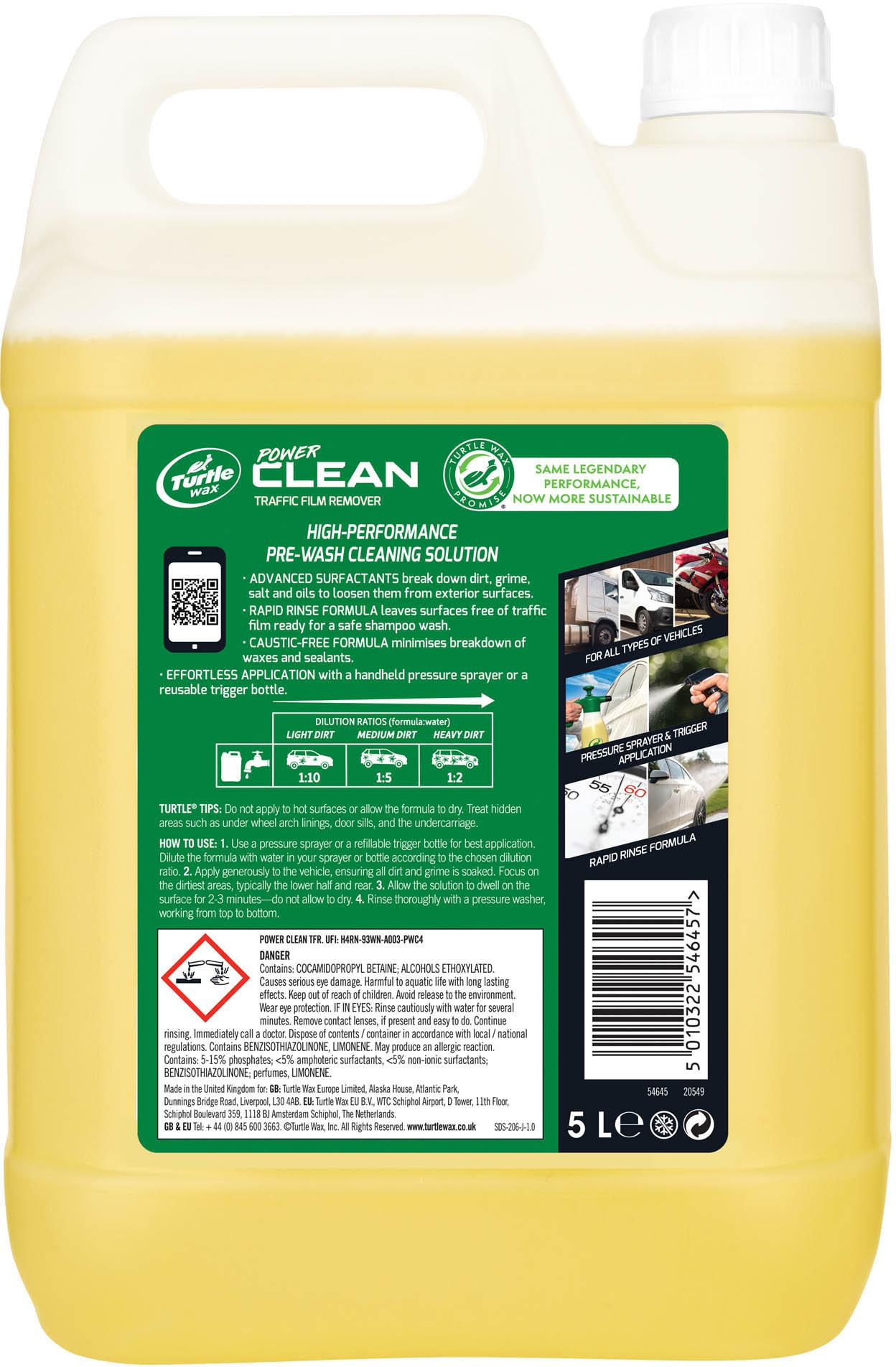 Turtle Wax Power Clean Traffic Film Remover 5L