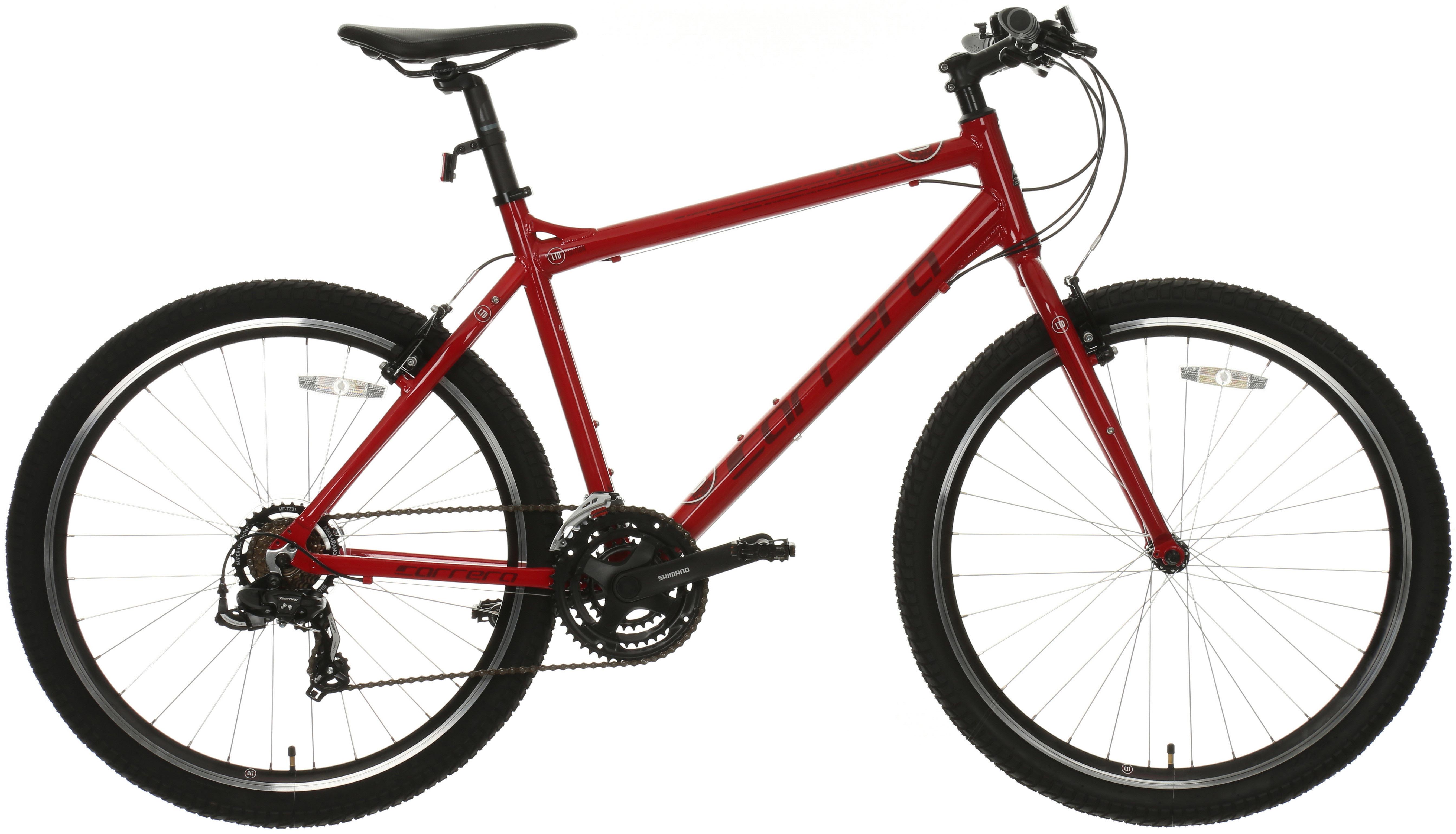 red cannondale mountain bike