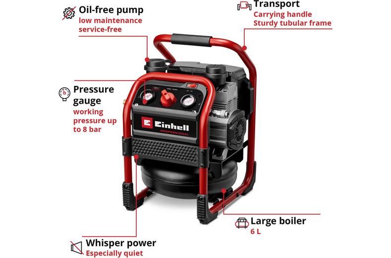 Einhell SILENZZO 18V 6L Air Compressor Einhell SILENZZO 18V 6L Air Compressor