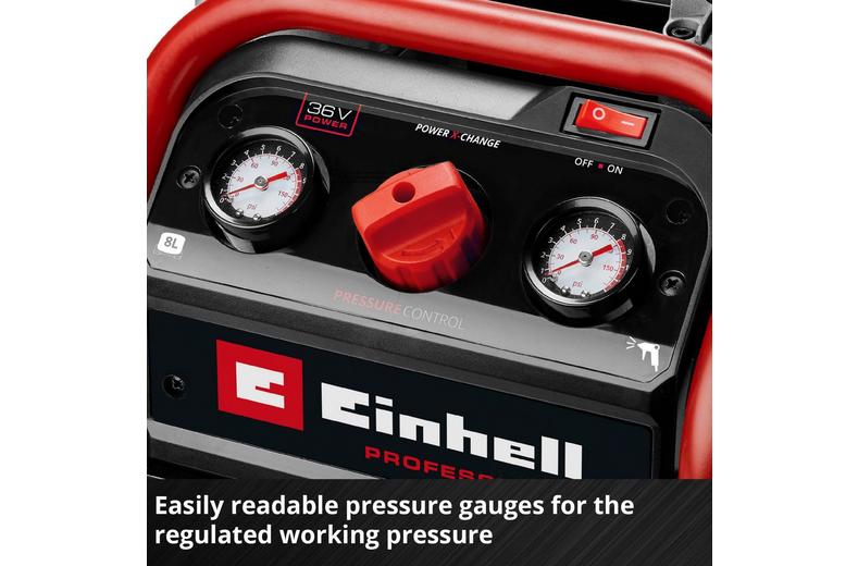 Einhell SILENZZO 8L Cordless Air Compressor Einhell SILENZZO 8L Cordless Air Compressor