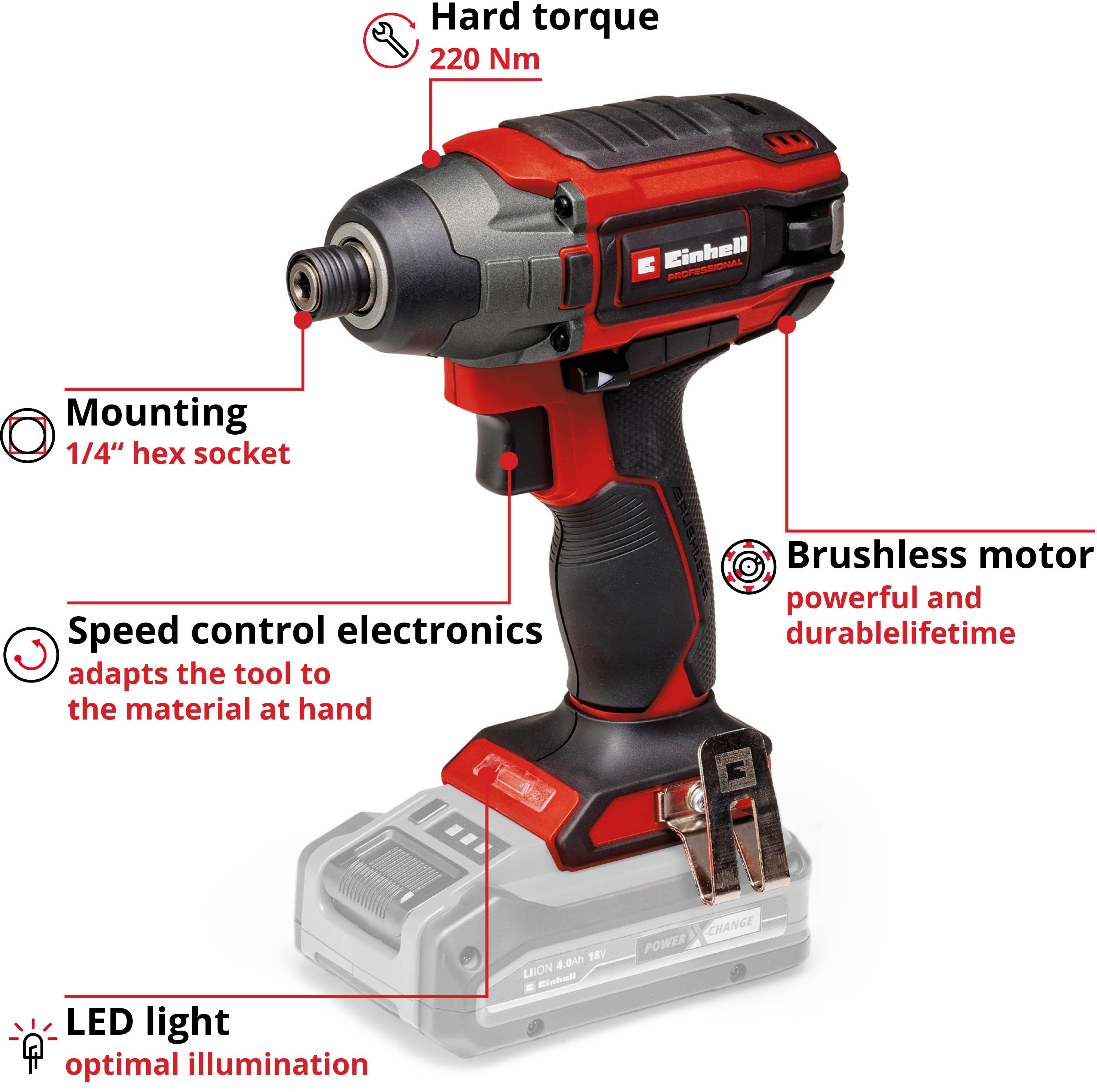Einhell Pro 220Nm Cordless Impact Driver
