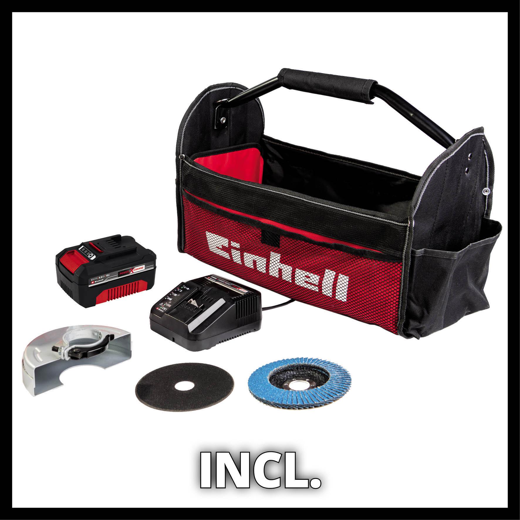 Einhell 18V 115mm Angle Grinder Kit