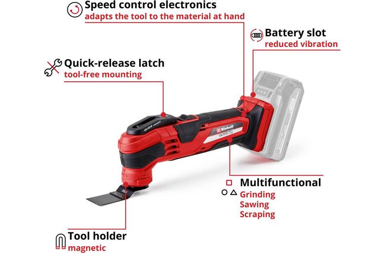 Einhell VARRITO 18V Cordless Multifunctional Tool Einhell VARRITO 18V Cordless Multifunctional Tool