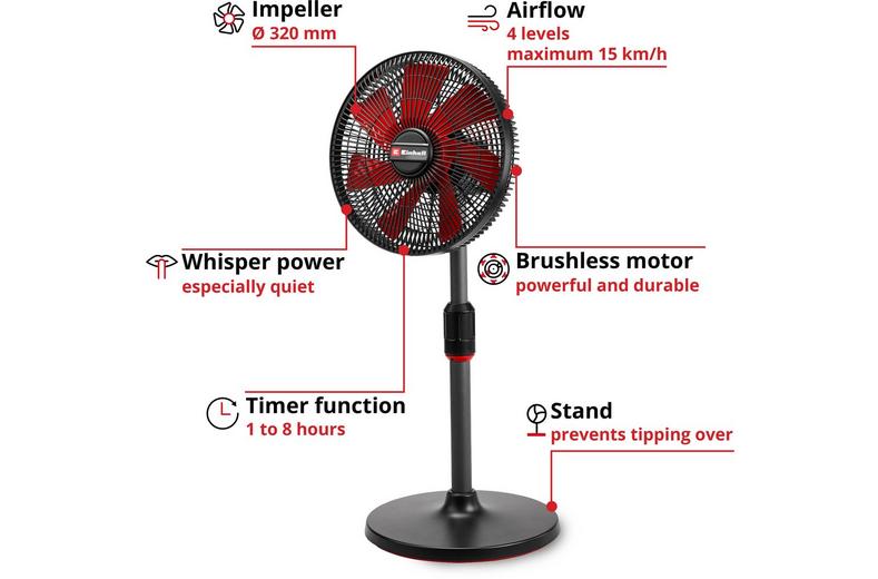 Einhell 18V Cordless Floor Standing Fan Einhell 18V Cordless Floor Standing Fan