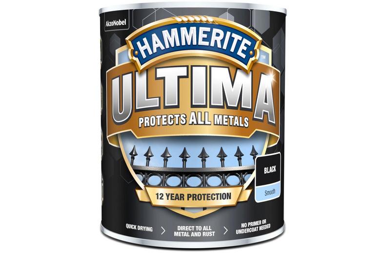 Hammerite Ultima Smooth Black 750ml Hammerite Ultima Smooth Black 750ml