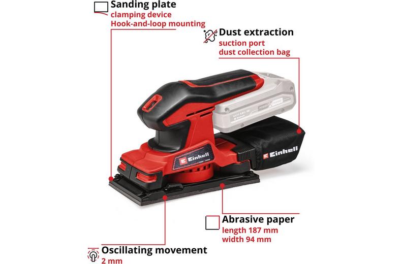 Einhell 18V 1/3 Sheet Sander Einhell 18V 1/3 Sheet Sander