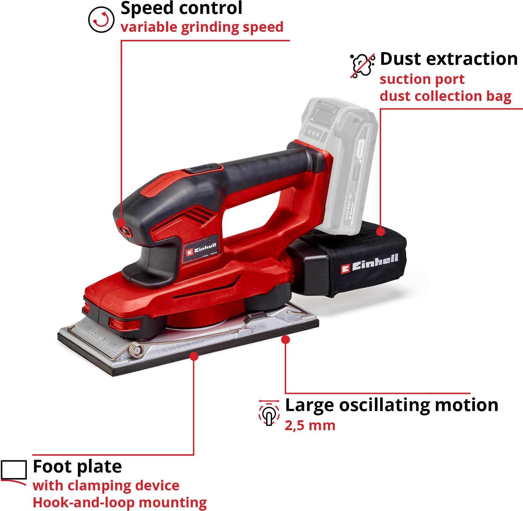 Einhell 18V Cordless Orbital Sheet Sander