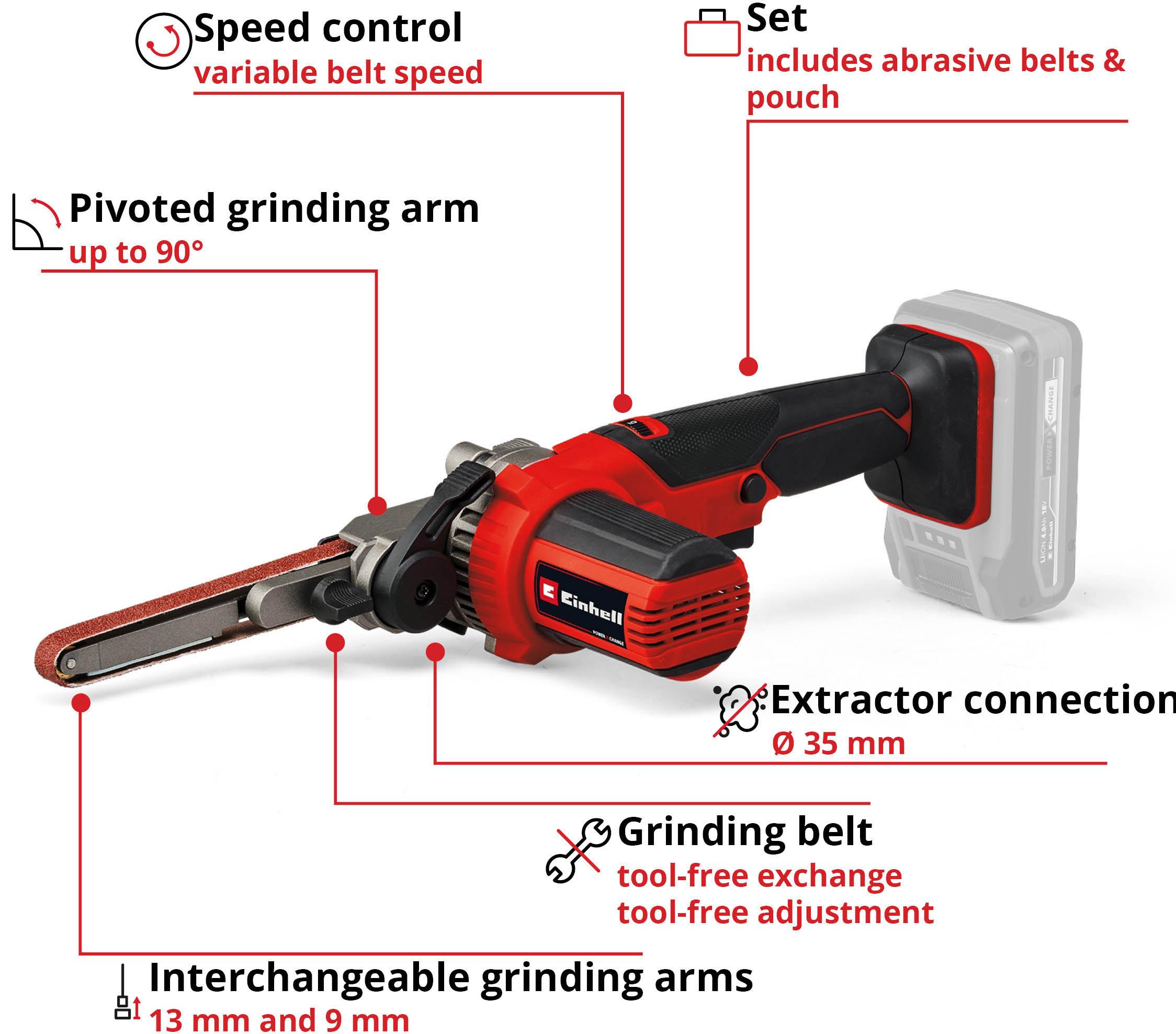 Einhell 18V Cordless Belt File