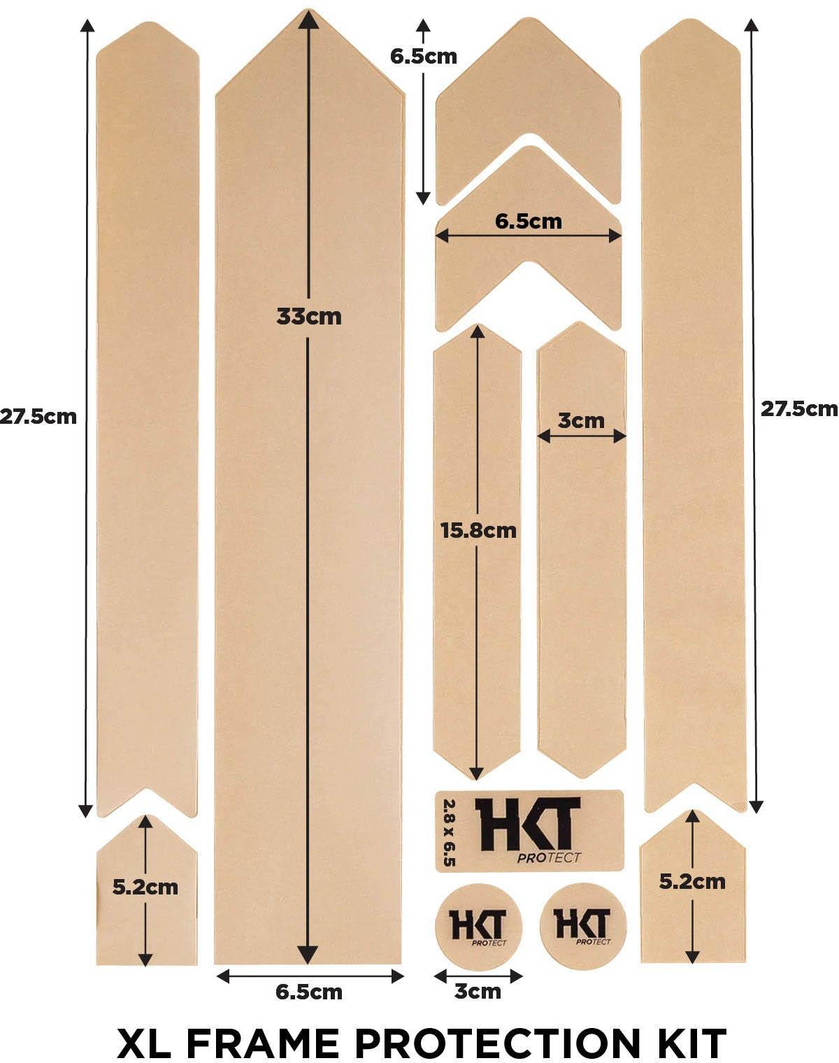 HKT Standard Frame Protection Kit Clear, Matte | Halfords UK