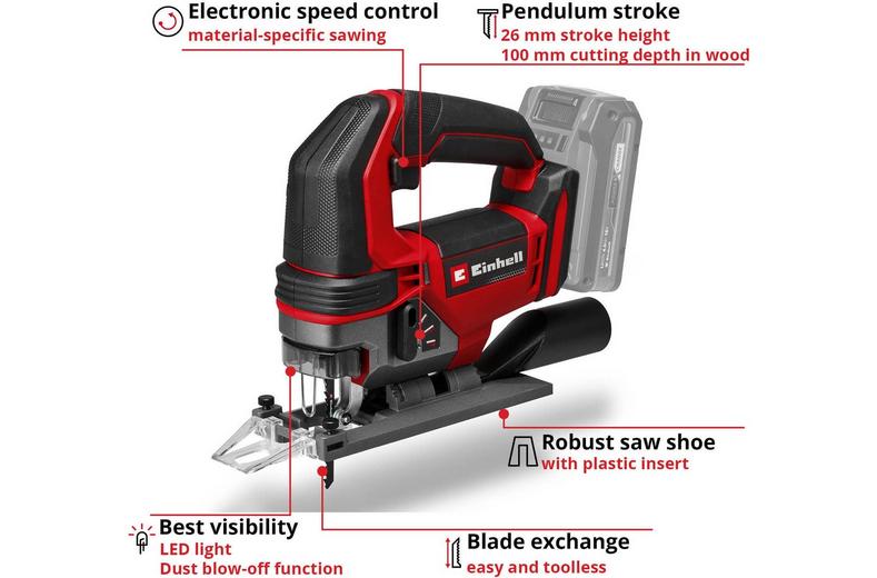 Einhell 18V 100mm Jigsaw Einhell 18V 100mm Jigsaw
