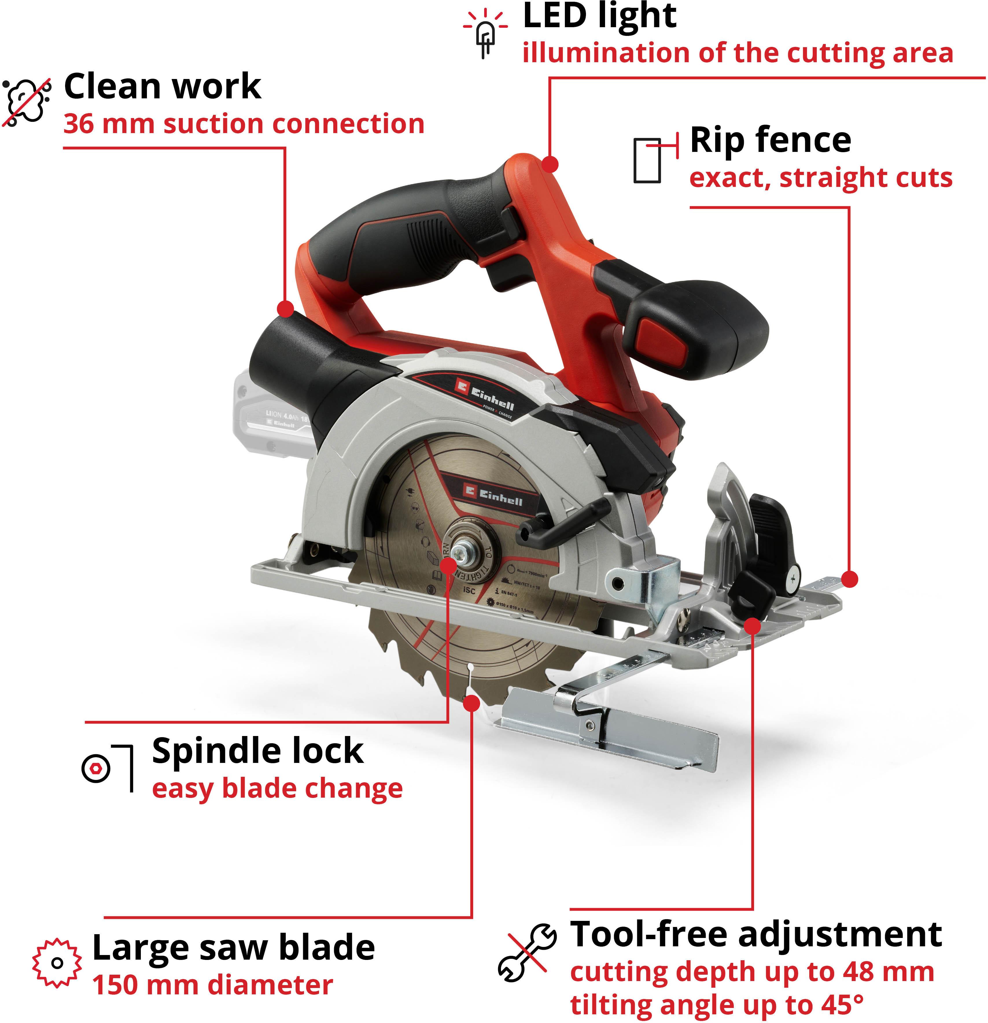 Einhell 18V 150mm Circular Saw