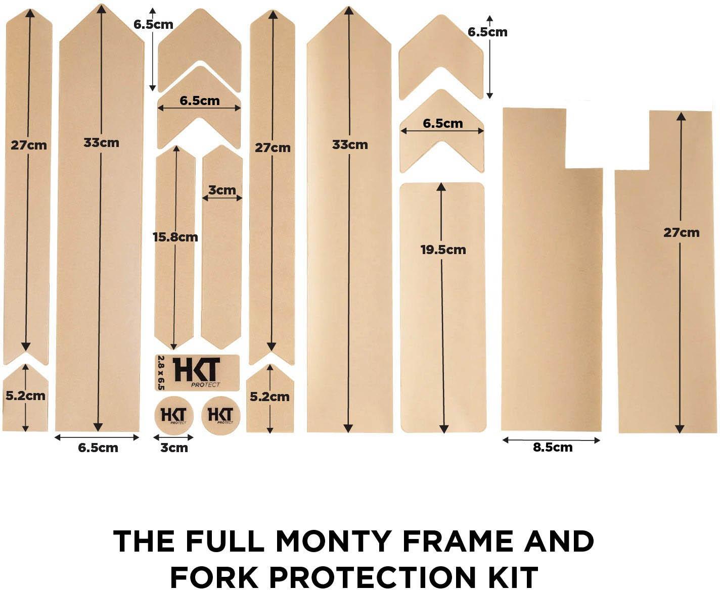HKT Full Monty Frame & Fork Protection Kit Clear, Matte
