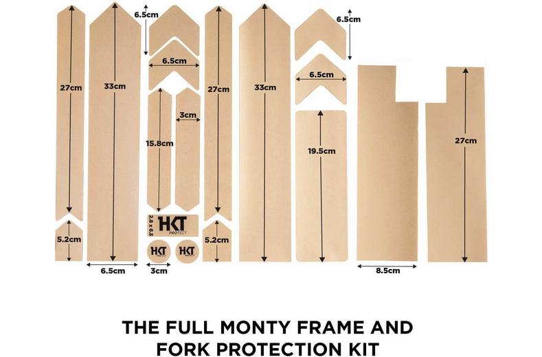 HKT Full Monty Frame & Fork Protection Kit Clear, Matte HKT Full Monty Frame & Fork Protection Kit Clear, Matte