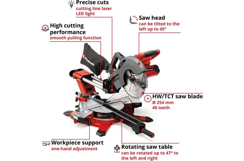 Einhell 36V 254mm Sliding Mitre Saw Einhell 36V 254mm Sliding Mitre Saw