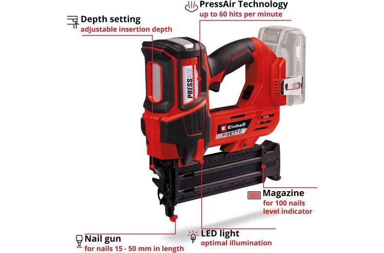 Einhell Pro FIXETTO 50mm 18V Nailer Einhell Pro FIXETTO 50mm 18V Nailer