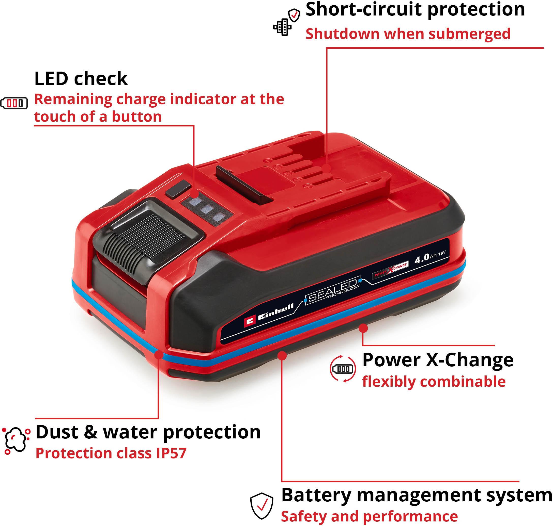 Einhell PXC+ SEALED 18V 4Ah Waterproof Battery