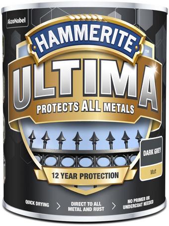 Hammerite Ultima Matt Dark Grey 750ml