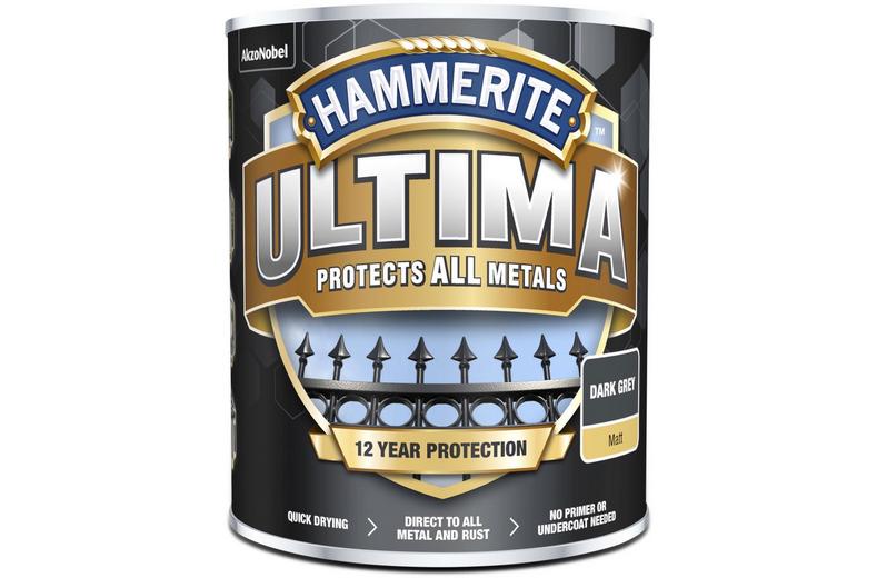 Hammerite Ultima Matt Dark Grey 750ml Hammerite Ultima Matt Dark Grey 750ml