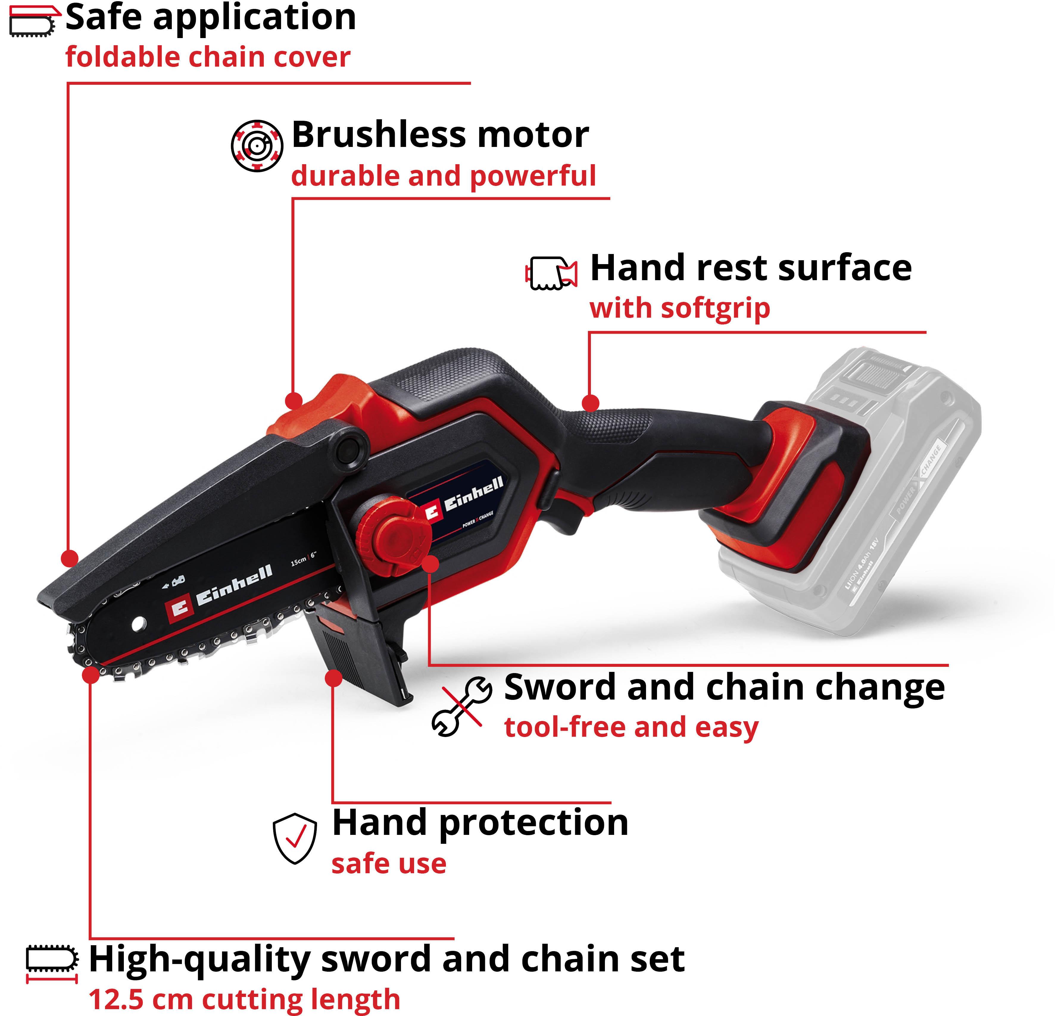 Einhell 18V 13cm Chainsaw
