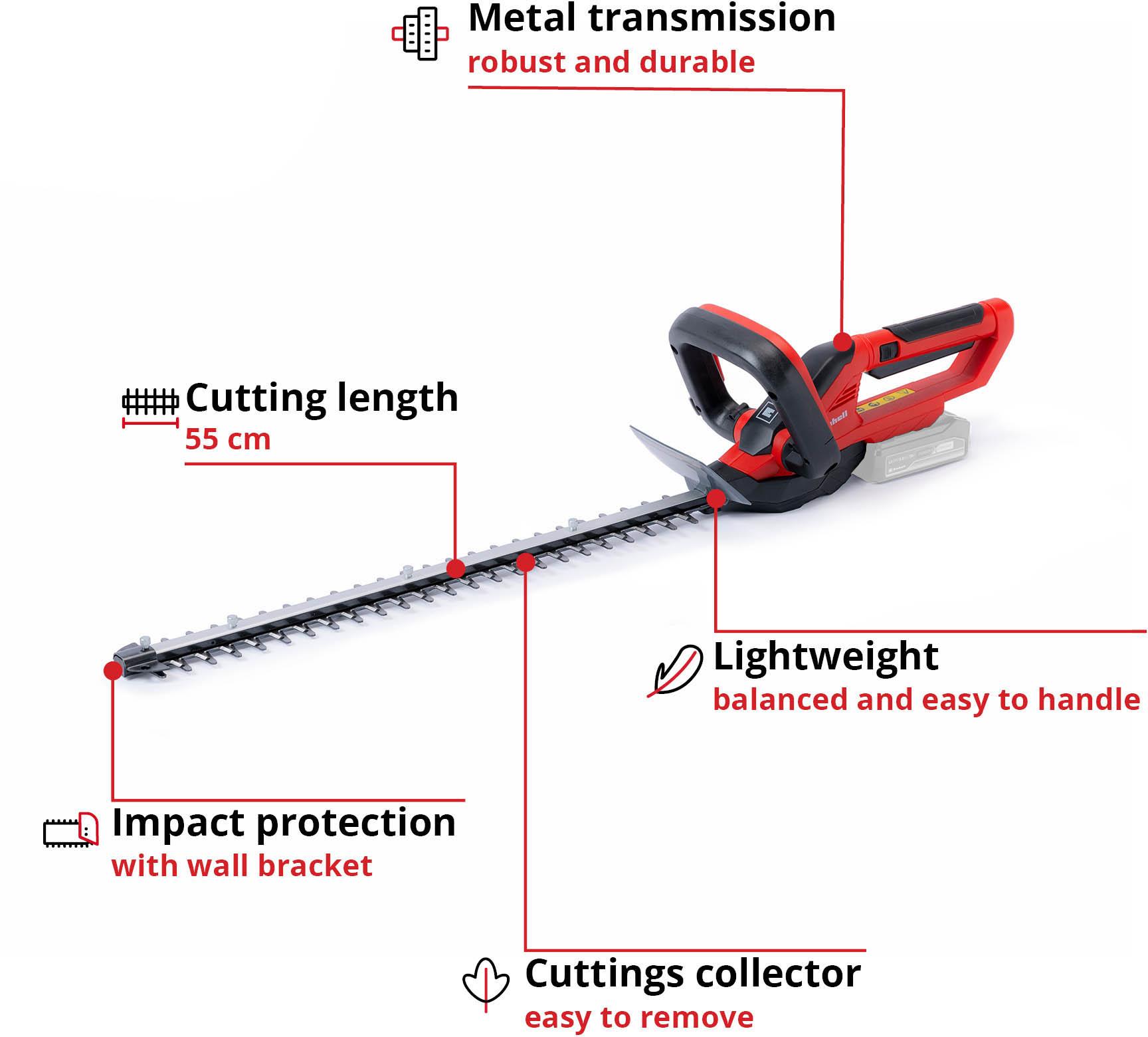 Einhell Cordless Hedge Trimmer 55cm
