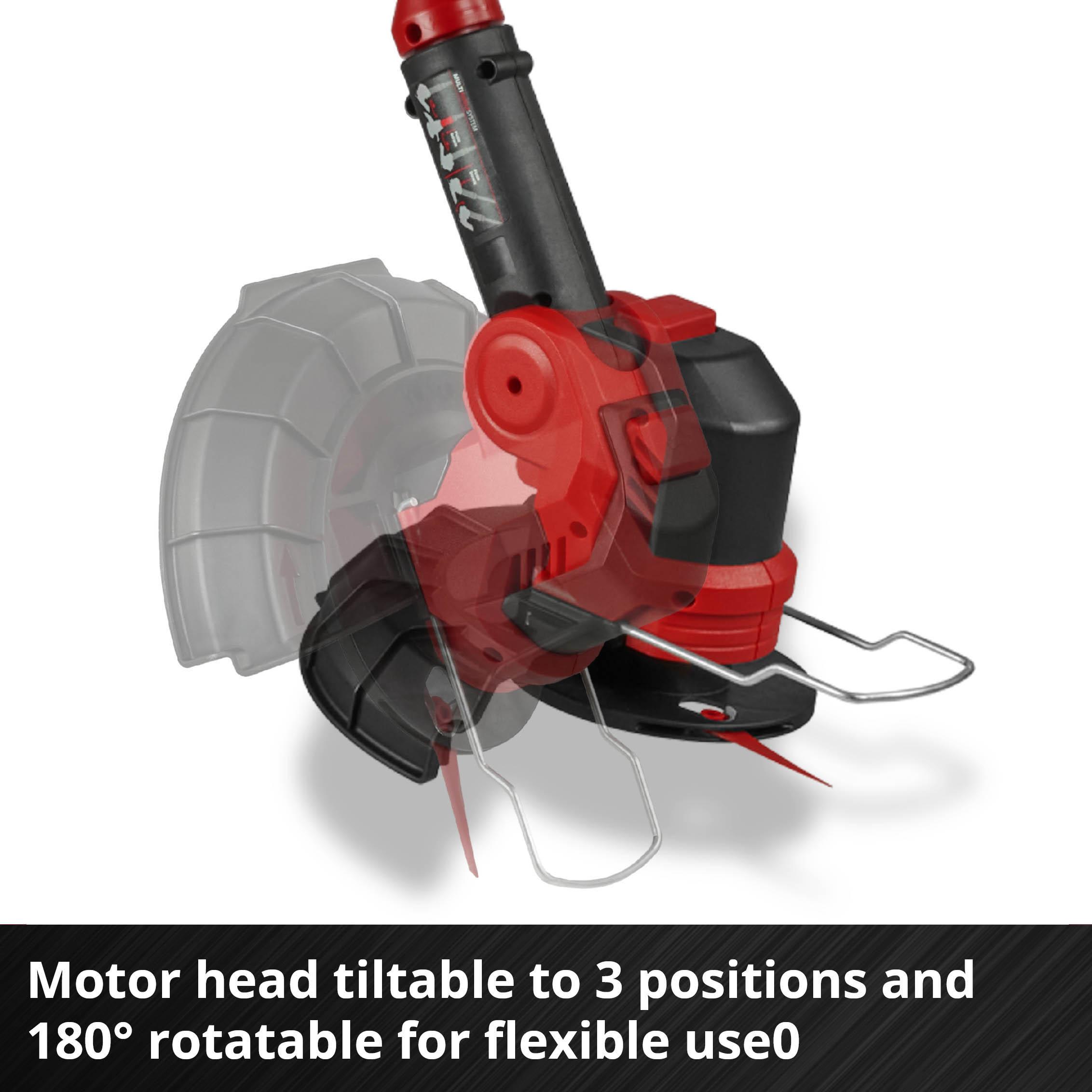 Einhell Cordless Grass Trimmer 180° Rotatable Motor Head