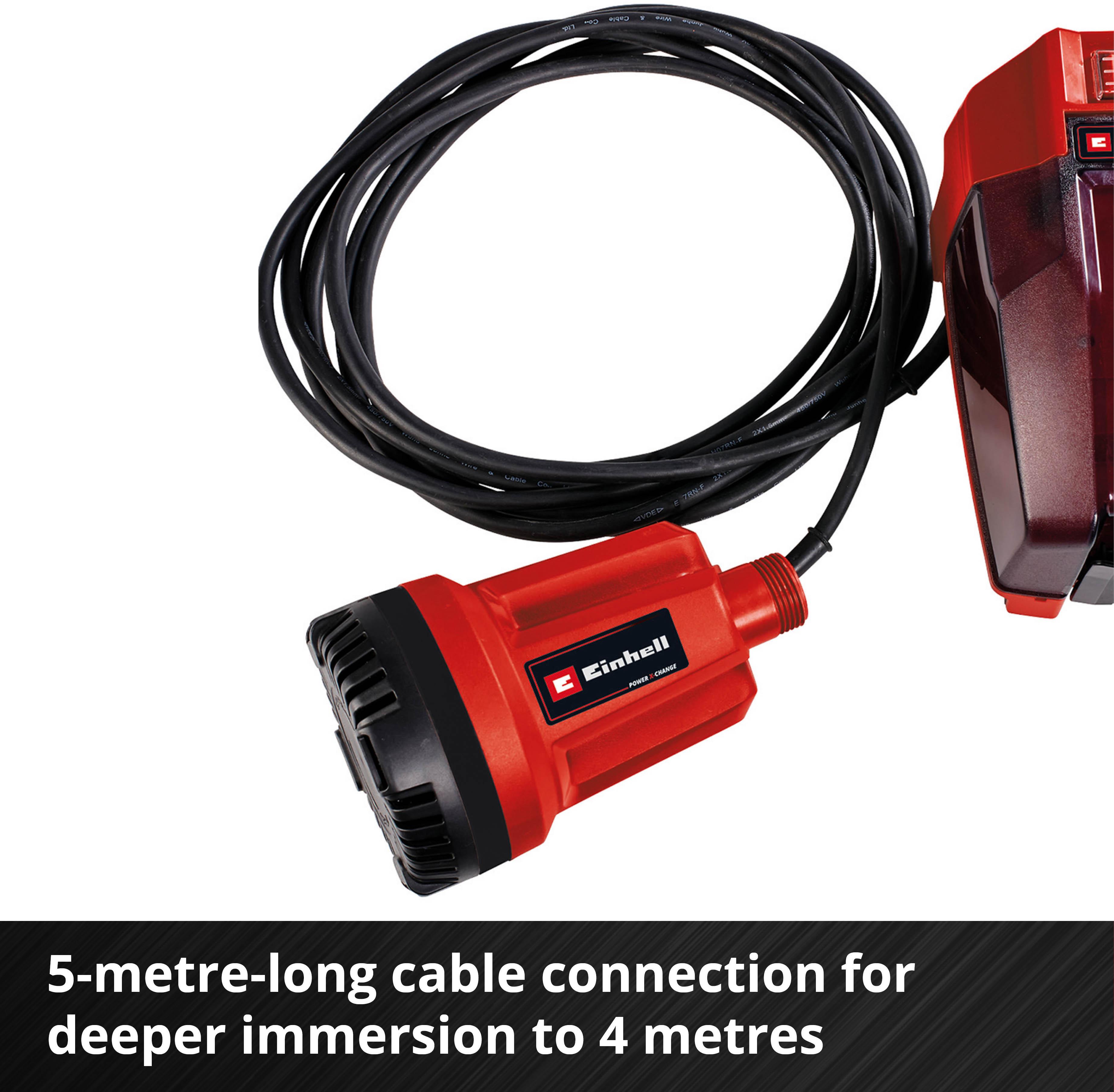 Einhell 18V Cordless Clear Submersible Water Pump