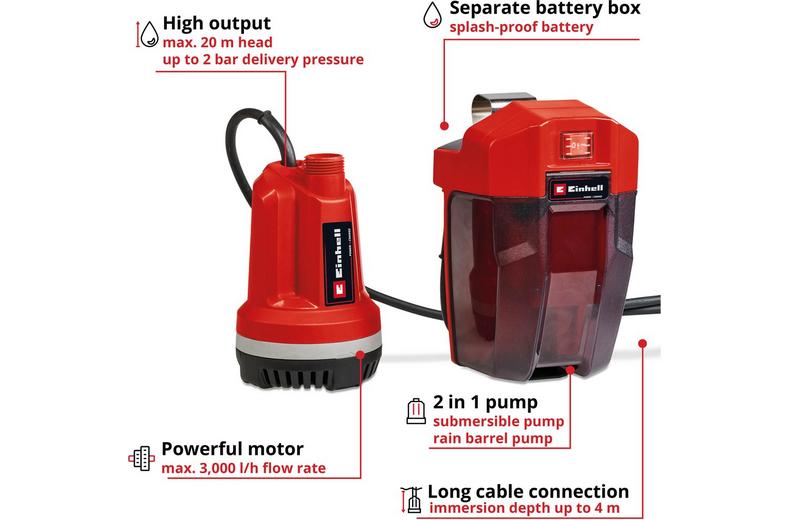 Einhell Cordless Clear Water Pump Einhell Cordless Clear Water Pump