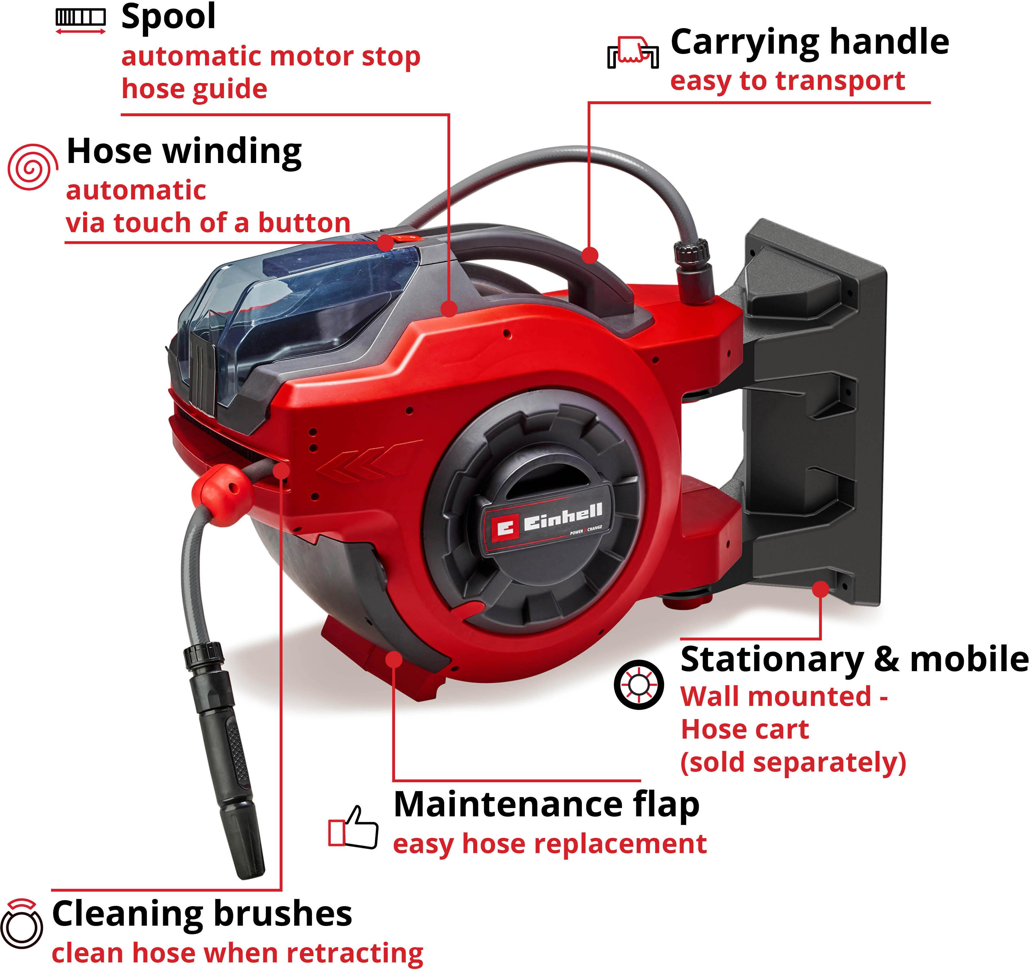 Einhell 18V Retractable Hose Reel