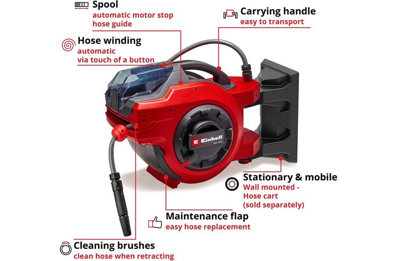 Einhell 18V Retractable Hose Reel Einhell 18V Retractable Hose Reel