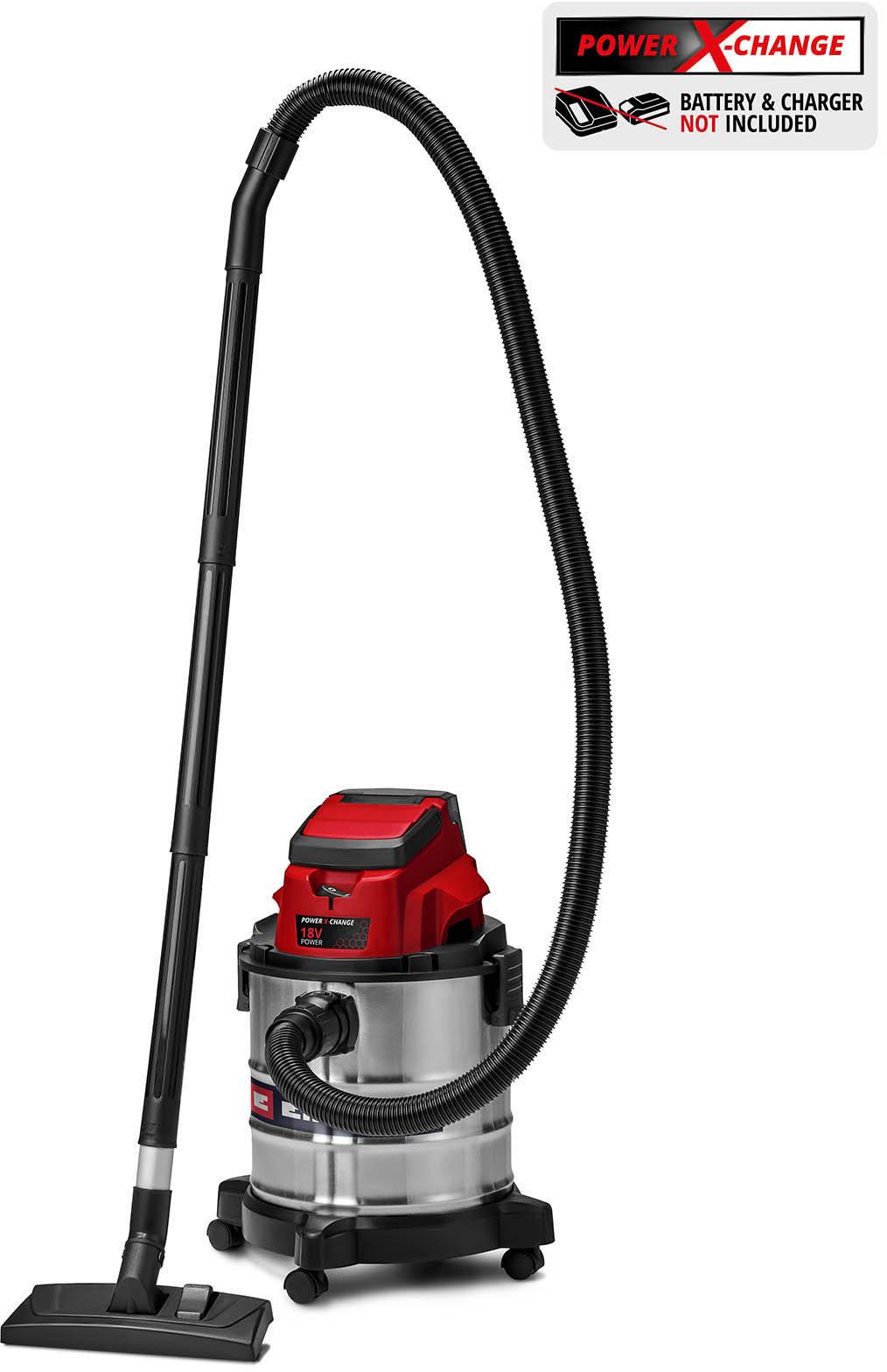 Einhell 20L Stainless Steel Cordless Wet & Dry Vacuum Cleaner