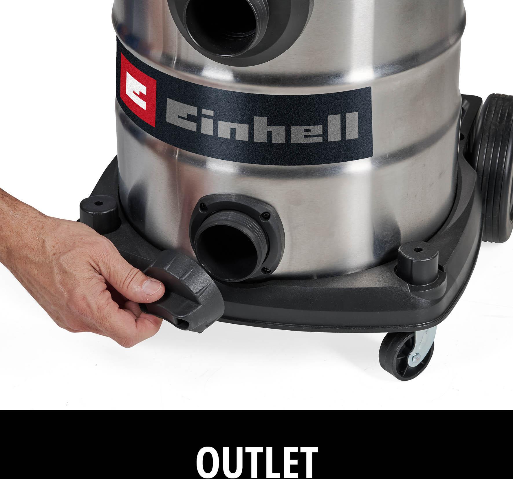 Einhell 36V 25L Stainless Steel Wet & Dry Vac