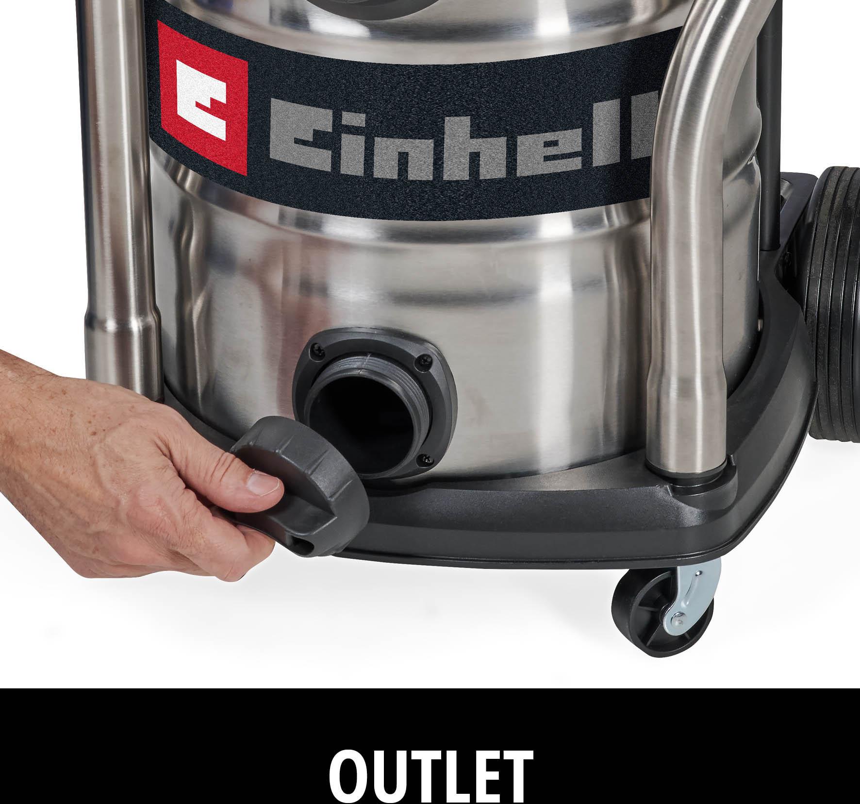 Einhell 36V 30L Stainless Steel Wet & Dry Vac