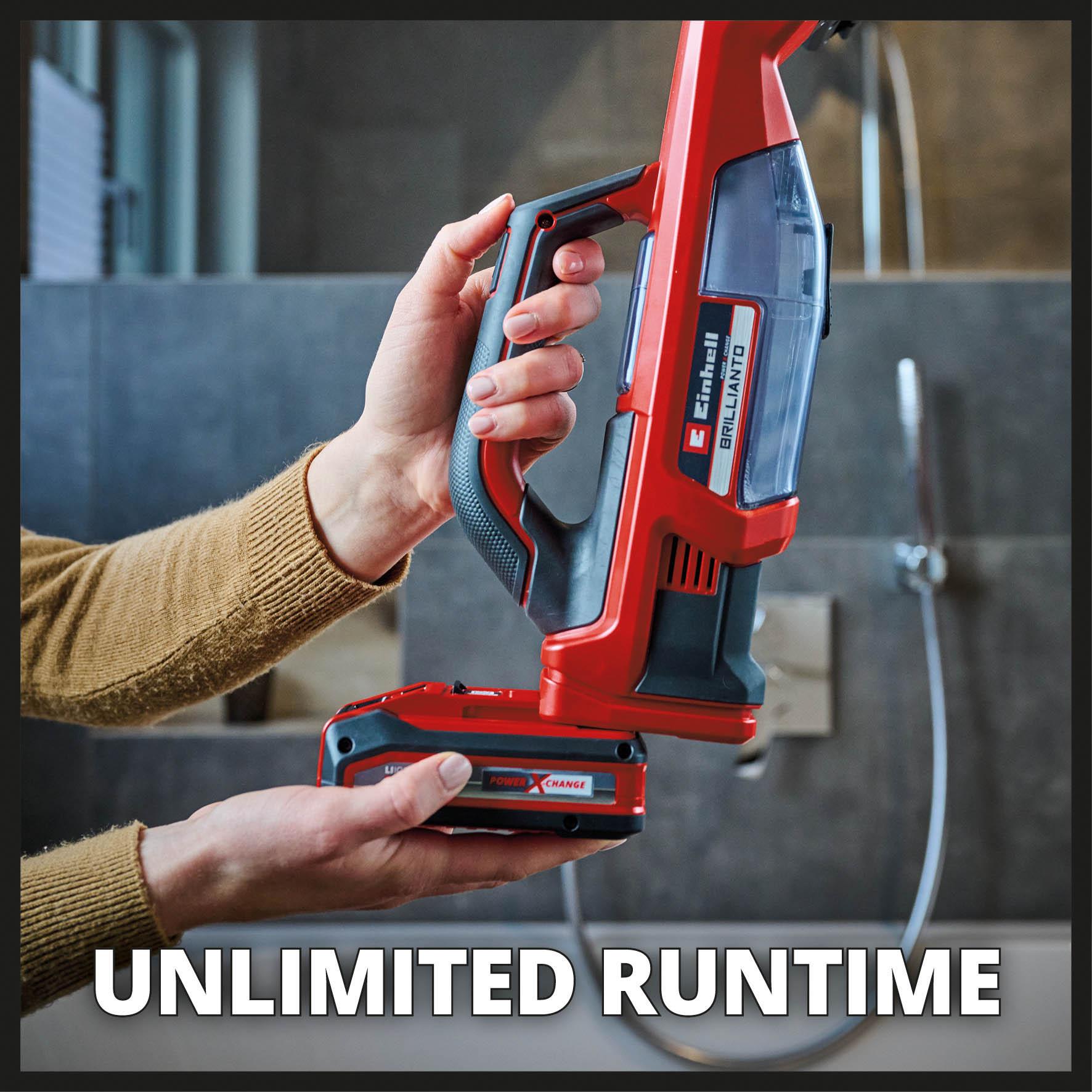 Einhell BRILLIANTO Cordless Window Vacuum Cleaner 300ml