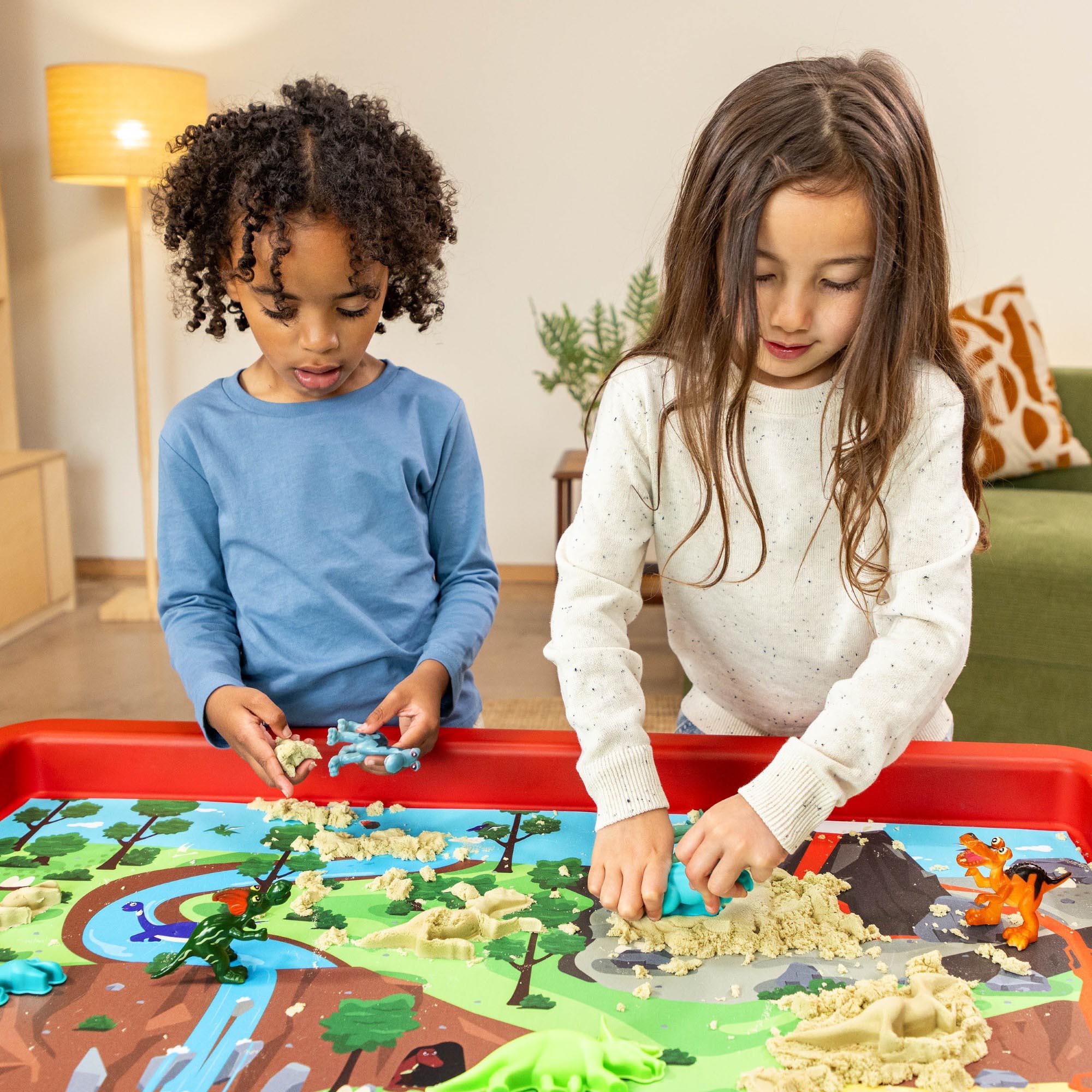 Play Tray with Sea & Dino Play Mat Set