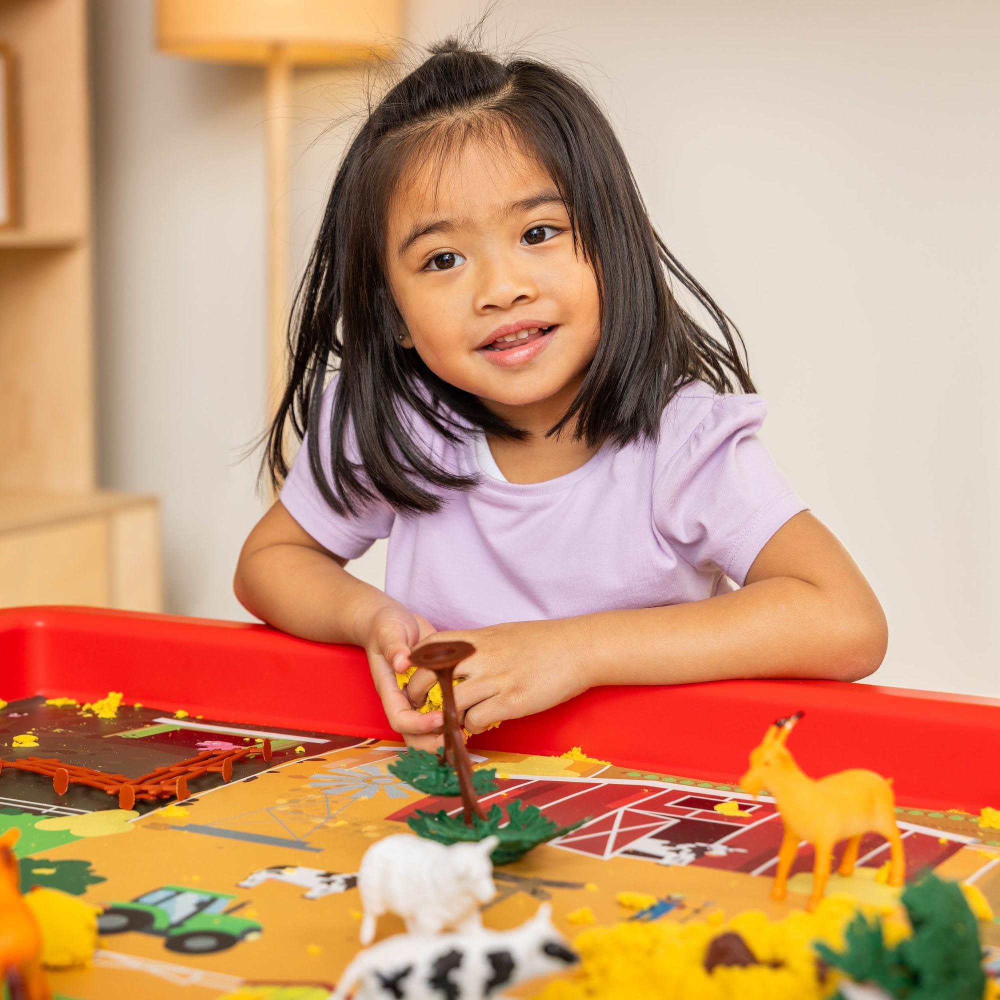 Play Tray with Sea & Dino Play Mat Set