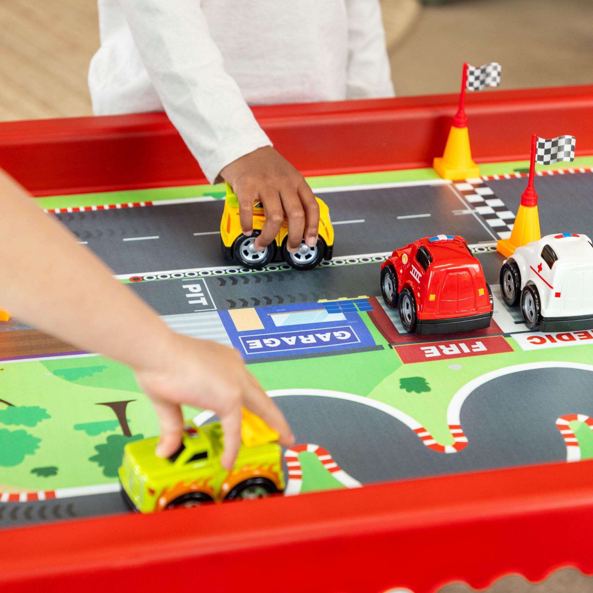 Play Tray with City & Race Play Mat Set