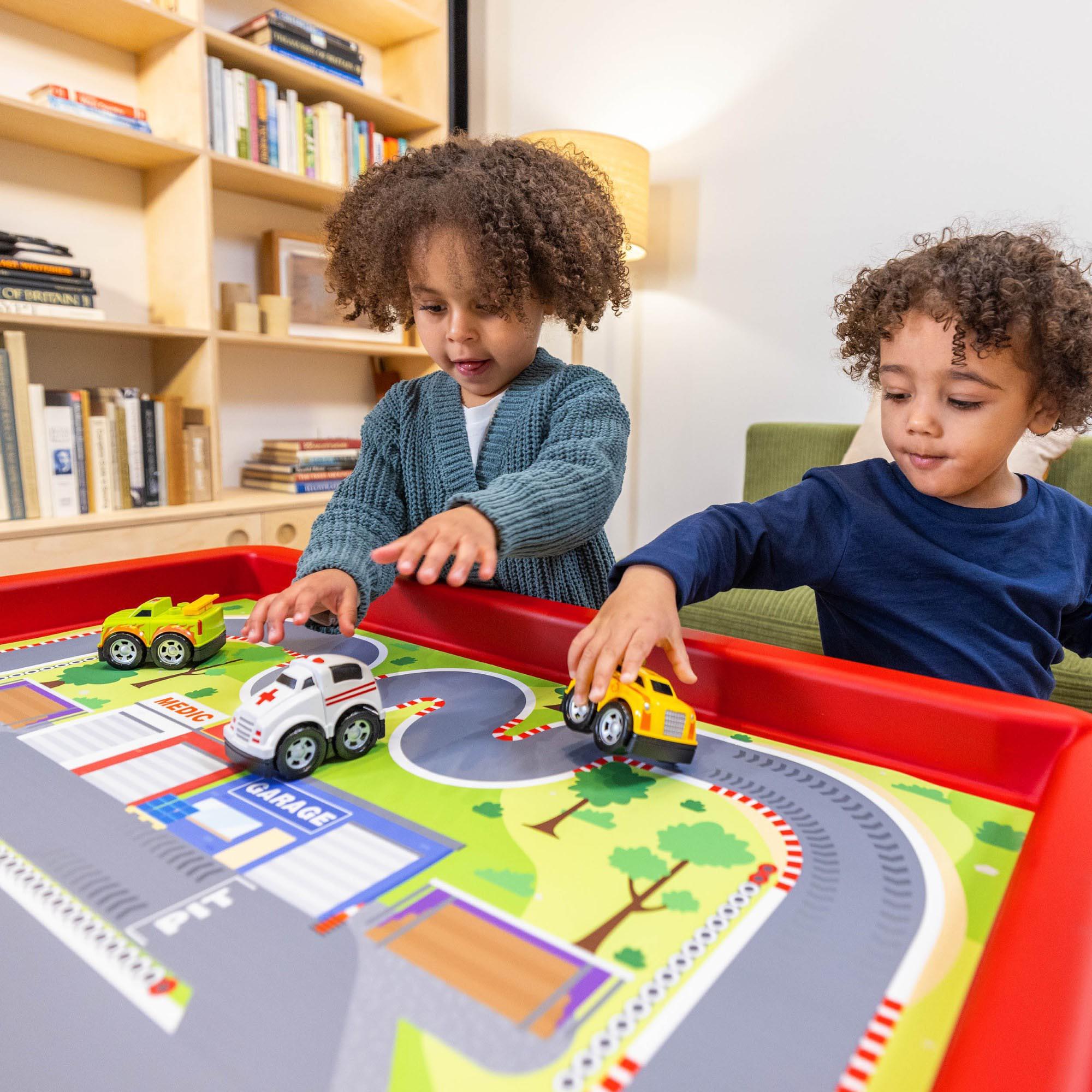 Play Tray with City & Race Play Mat Set