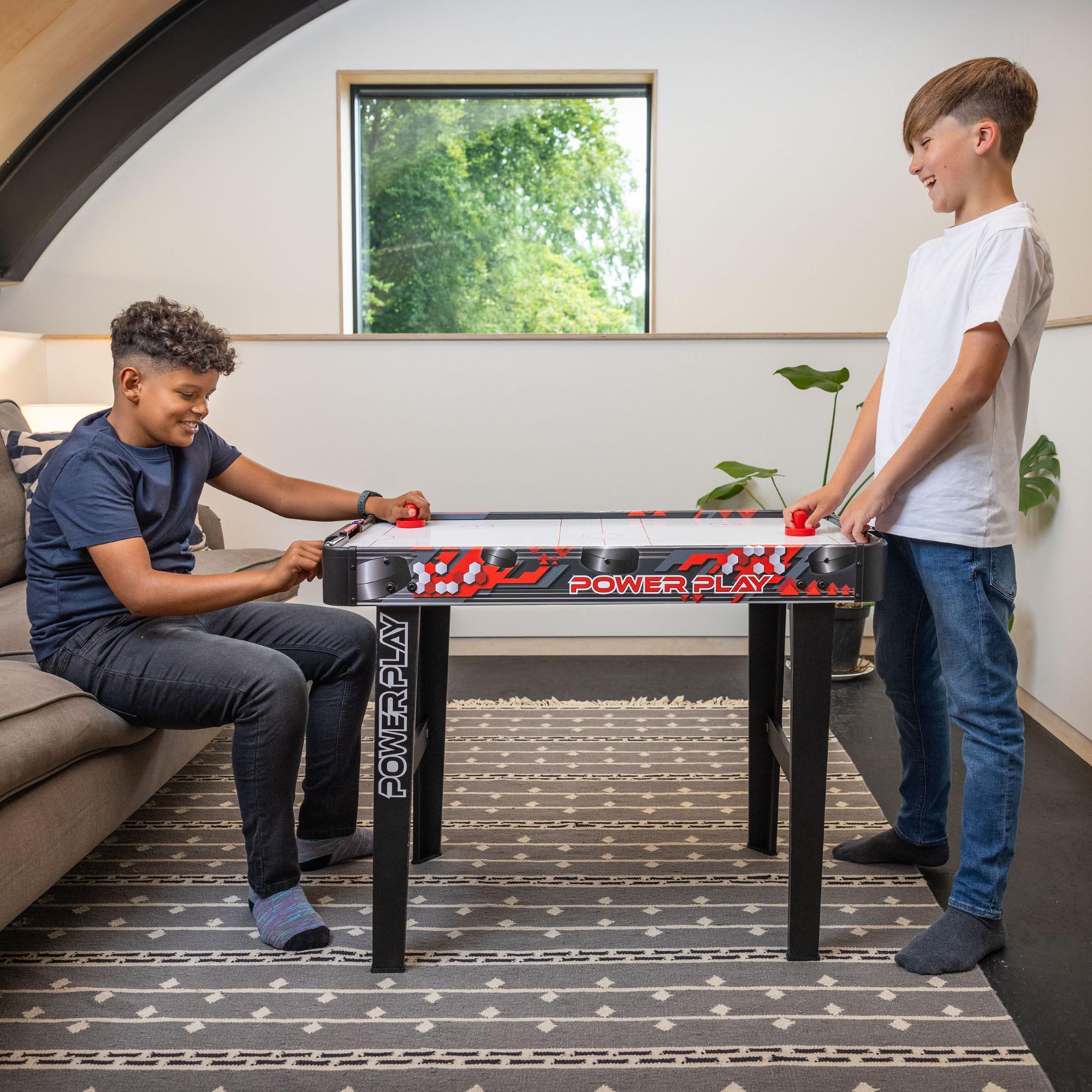 3ft Stand Up Air Hockey Games Table - Black