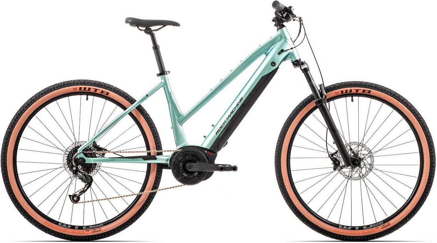 Halfords RockMachine Rock Machine Torrent e50-29 B Electric Hybrid Bike, Olive/Black, M | Extra 8% off for BC Members