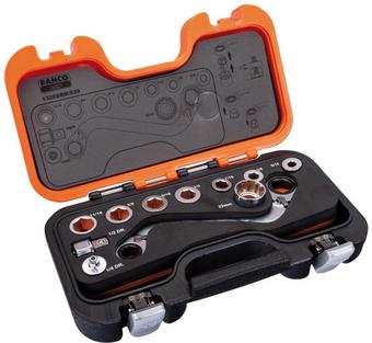Bahco S Type Ratchet Ring Wrench & Adaptor Set
