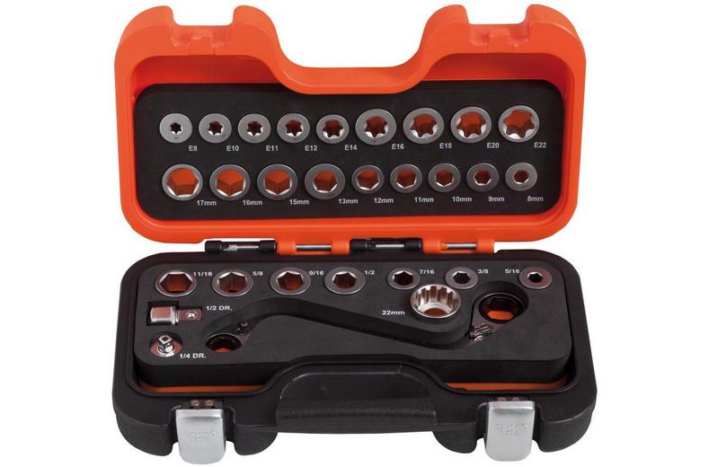 Bahco S Type Ratchet Ring Wrench & Adaptor Set Bahco S Type Ratchet Ring Wrench & Adaptor Set