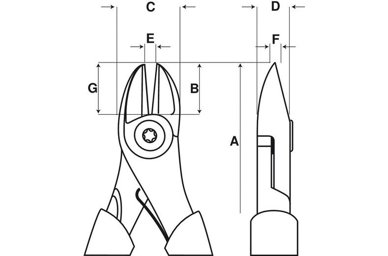 ERGO SIDE CUT PLIERS SPRING IN HANDLE ERGO SIDE CUT PLIERS SPRING IN HANDLE