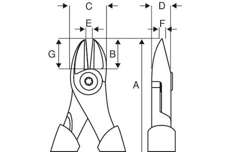 BAHCO 2101S-160 ERGO INS SIDE CUTTING PLIERS BAHCO 2101S-160 ERGO INS SIDE CUTTING PLIERS