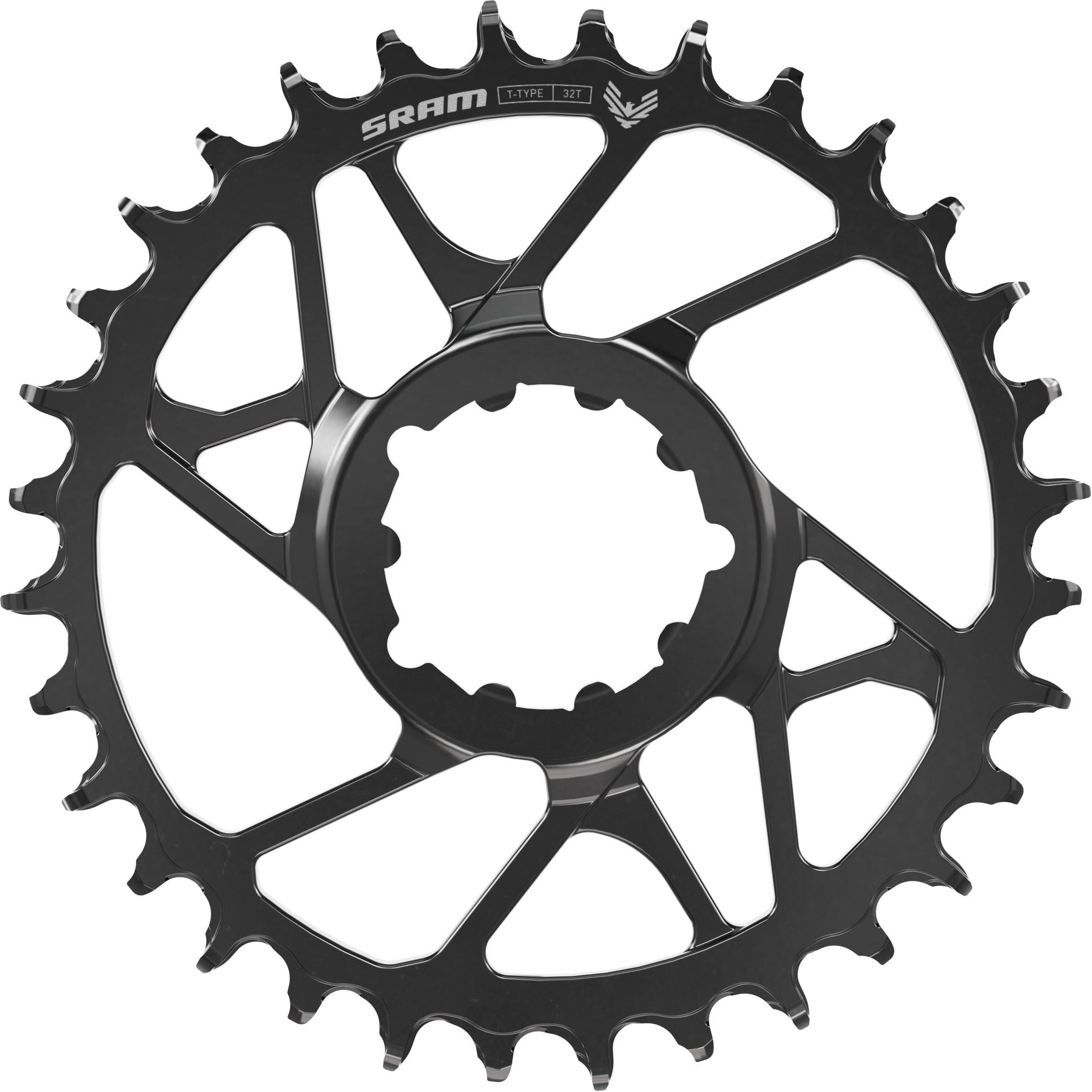 SRAM Eagle 70 T-Type Direct Mount Chainring 3-bolt Black, 30T