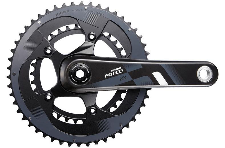SRAM Force 22 GXP 2x11 Speed Chainset 50/34T 172.5mm SRAM Force 22 GXP 2x11 Speed Chainset 50/34T 172.5mm