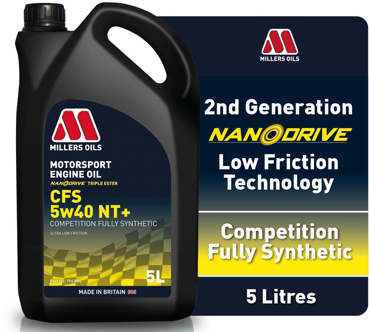 Millers Oils CFS 5W40 NT+ Motorsport Engine Oil - 5L