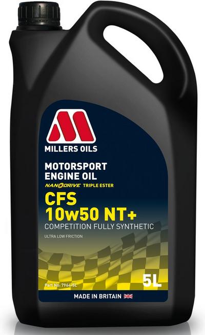 Millers Oils CFS 10W50 NT+ Motorsport Engine Oil - 5L Millers Oils CFS 10W50 NT+ Motorsport Engine Oil - 5L